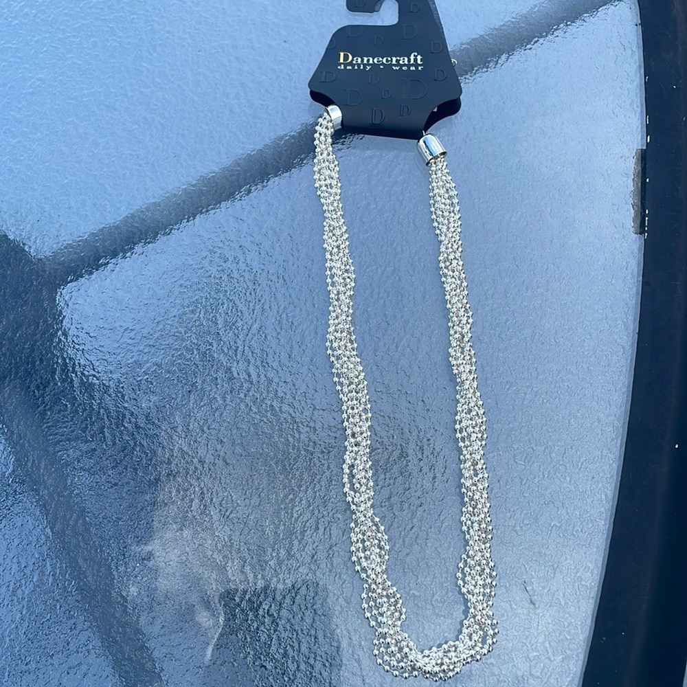 NWT Danecraft Silver tone Necklace